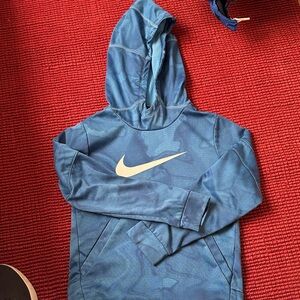 Nike Kids Blue Camouflage Hoodie
